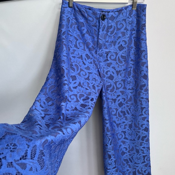 NWT Anthropologie Maeve The Colette Lace Cropped Wide-Leg Pants - Picture 12 of 13